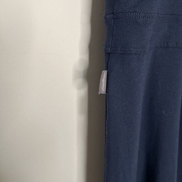 Eddie Bauer Travex Maxi Dress Womens Medium Criss Cross Back Navy Blue Outdoor - Picture 9 of 9